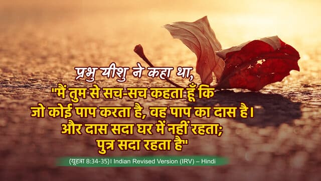 यूहन्ना 8:34-35